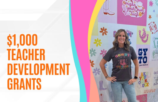 Teacher grant program Linkedin Post